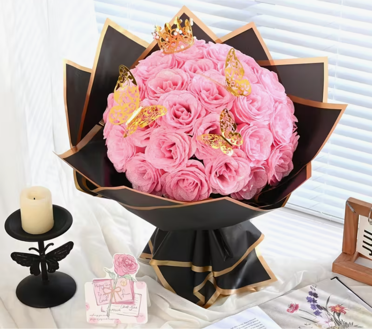 Glitter roses
