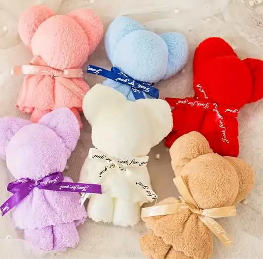 Teddy bear towels